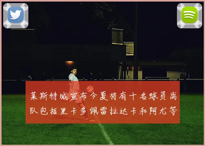 莱斯特城宣布今夏将有十名球员离队包括里卡多佩雷拉达卡和阿尤等人